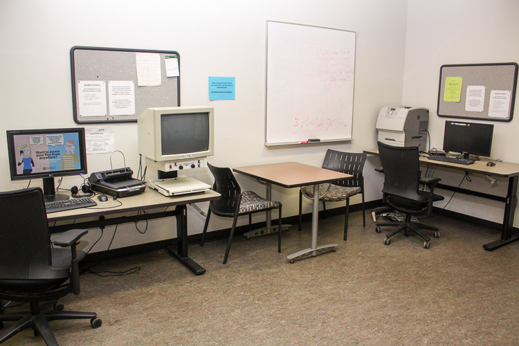 Assistive Technology Room in Murray Library G19